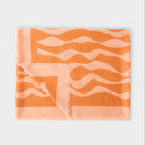 Katie Loxton Ripple Wave Printed Scarf - Orange/Pink