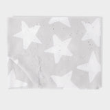 Katie Loxton Starshine Printed Foil Scarf - Pale Grey/White/Silver