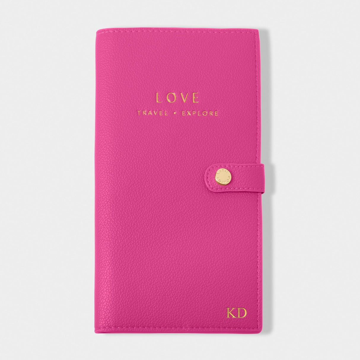 Katie Loxton Sentiment Travel Wallet - Love Travel Explore - Magenta