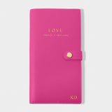 Katie Loxton Sentiment Travel Wallet - Love Travel Explore - Magenta