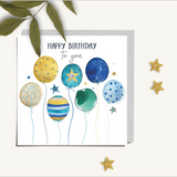 Birthday Card - Balloons