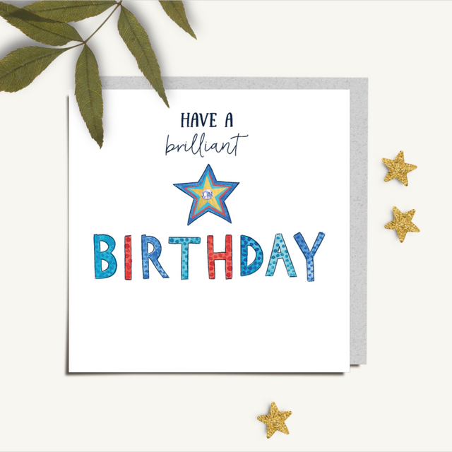Brilliant Birthday Card - Star