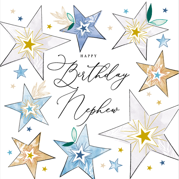 Nephew Birthday Card - Starburst