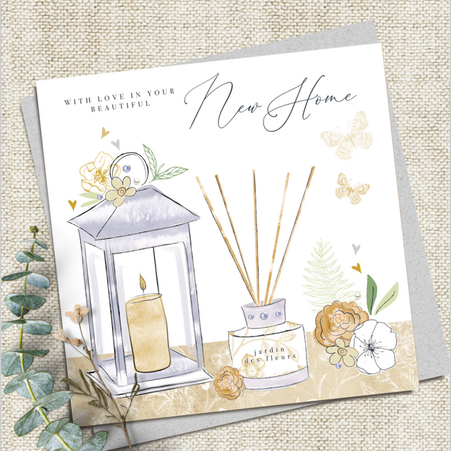 New Home Card - Lantern & Diffuser