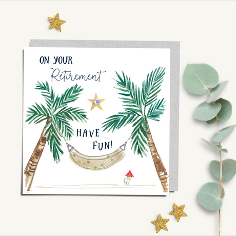 Retirement Card - Tropical Hammock