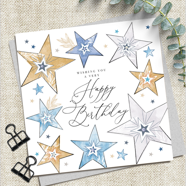 Birthday Card - Starburst