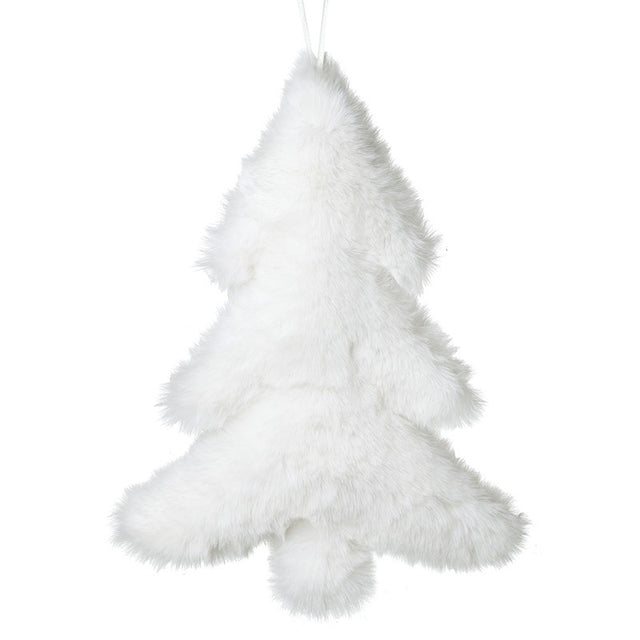 Hanging White Fluffy Tree - Large