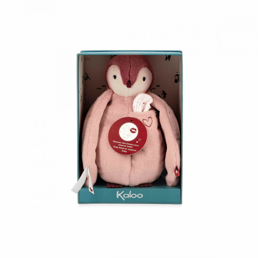 Kaloo Kissing Plush Penguin Pink