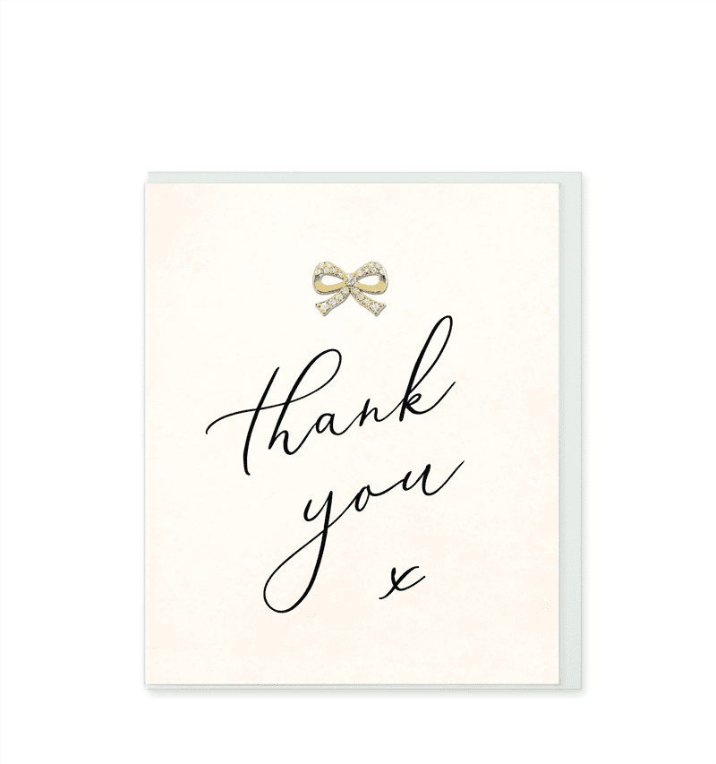 Heart Designs Thank You Card