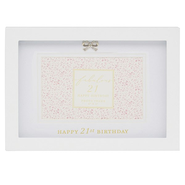 Happy 21st Birthday Picture Frame 4x6
