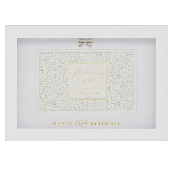 Happy 40th Birthday Picture Frame 4x6