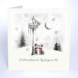 Christmas Kisses For My Gorgeous Mrs Card