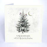 To My Wonderful Wife With All My Love For Christmas Card