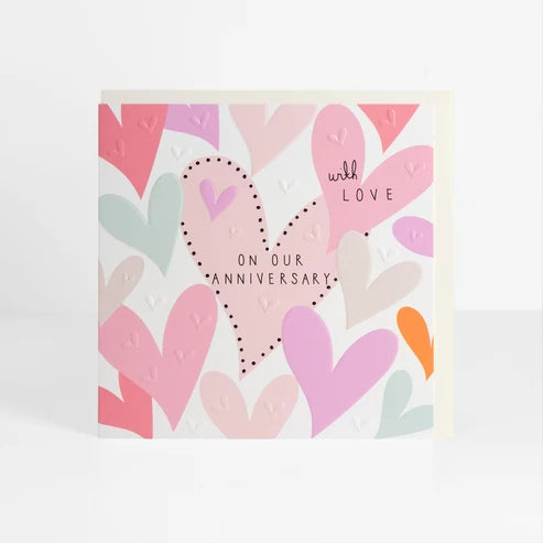 Our Anniversary Hearts Card