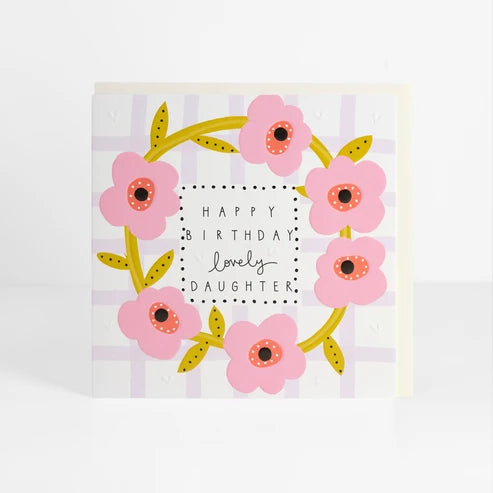 Daughter Flower Birthday Card