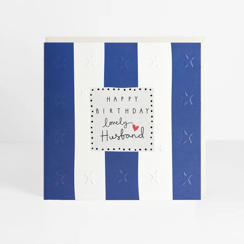 Husband Stripe Birthday Card