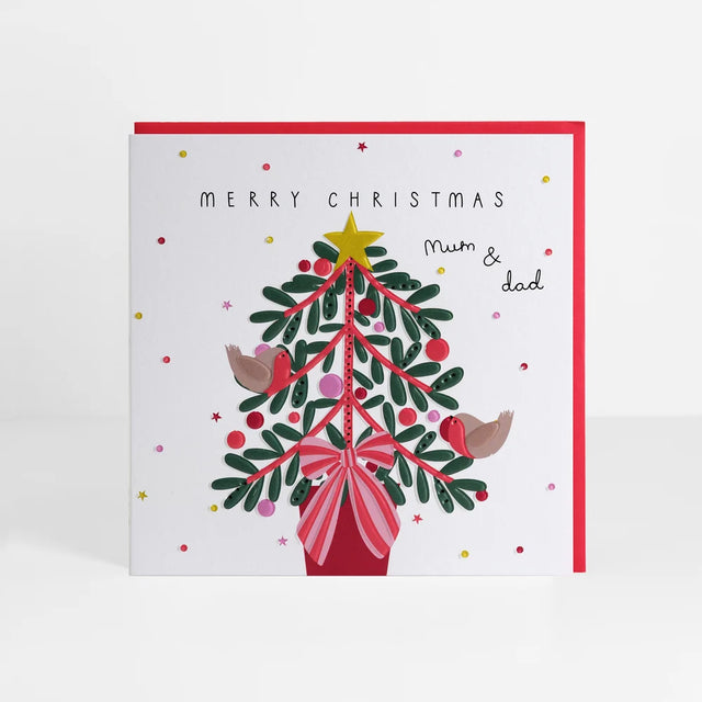 Mum & Dad Tree Christmas Card