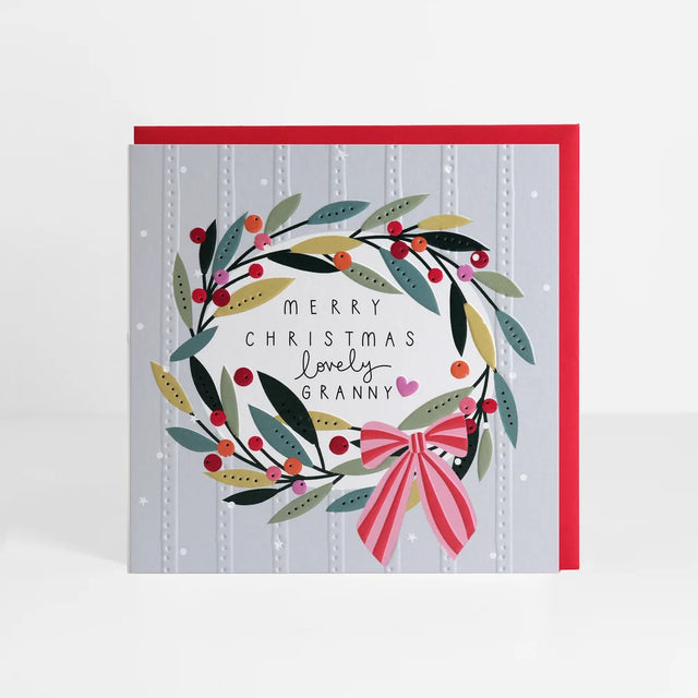 Granny Wreath Christmas Card