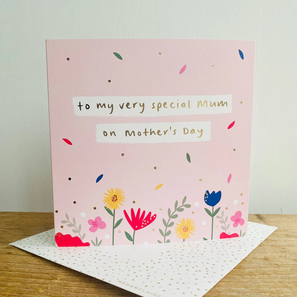 Special Mum Mothers Day Card - Flowers