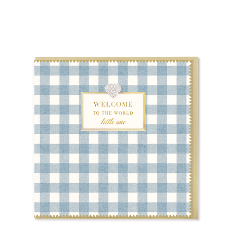 Heart Designs Baby Boy Card