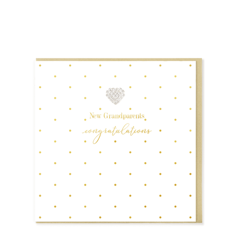 Heart Designs New Grandparents Card