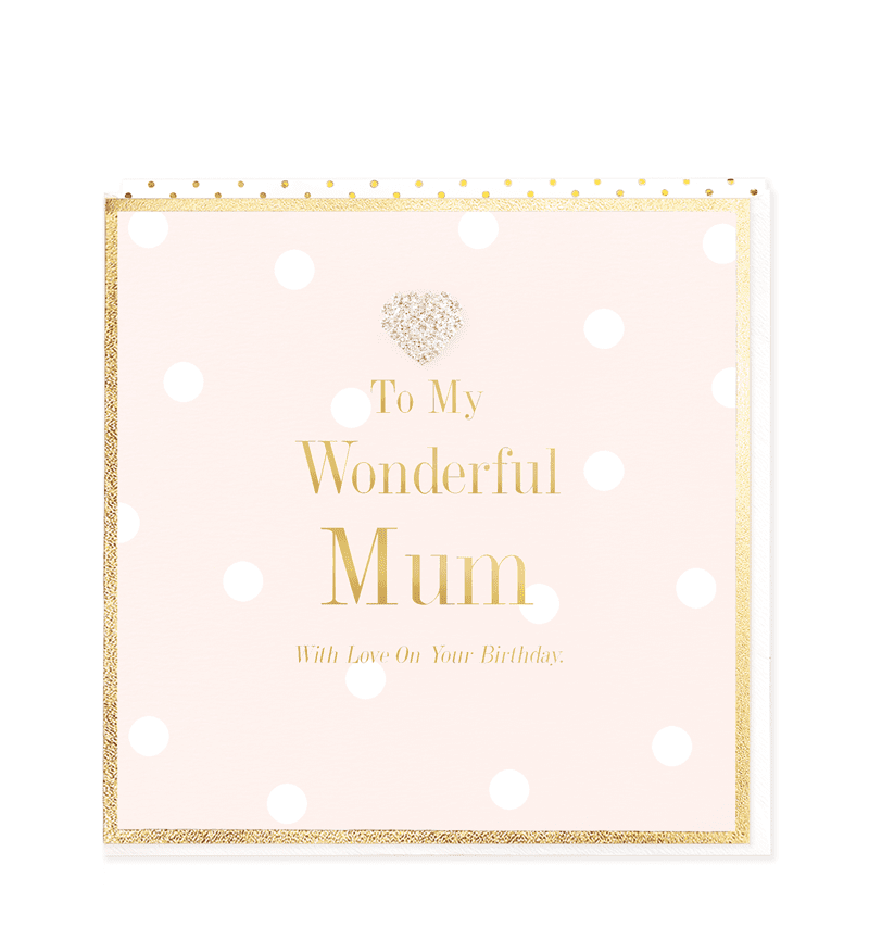 Heart Designs Mum Birthday Large Card