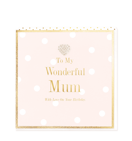 Heart Designs Mum Birthday Large Card