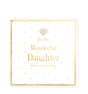Heart Designs Daughter Birthday Large Card