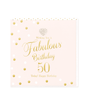 Heart Designs Female 50th Birthday Large Card