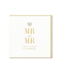 Heart Designs Mr & Mr Wedding Card