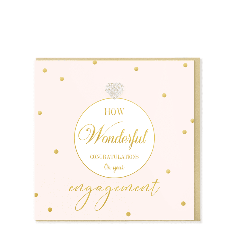 Heart Designs Engagement Card