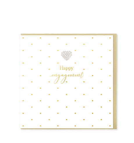 Heart Designs Engagement Card