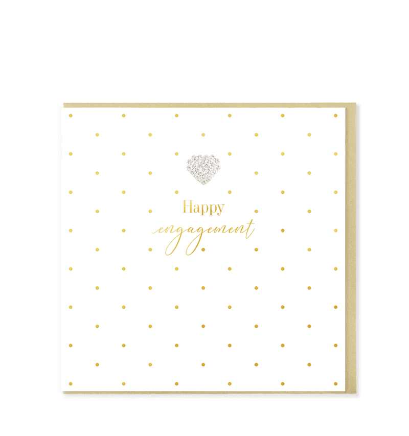 Heart Designs Engagement Card