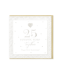 Heart Designs 25th Anniversary Card