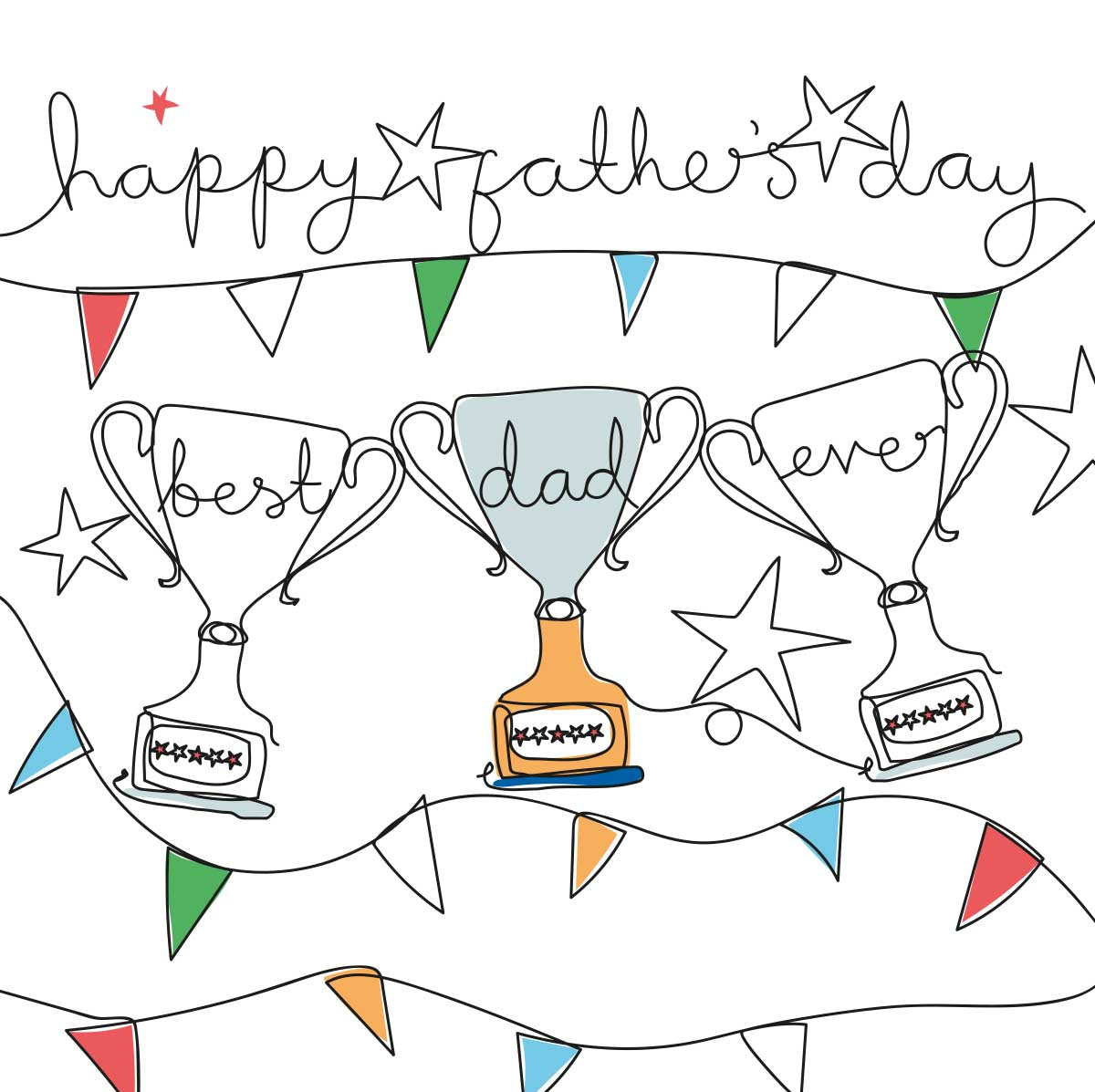 Fathers Day Card  - Trophies