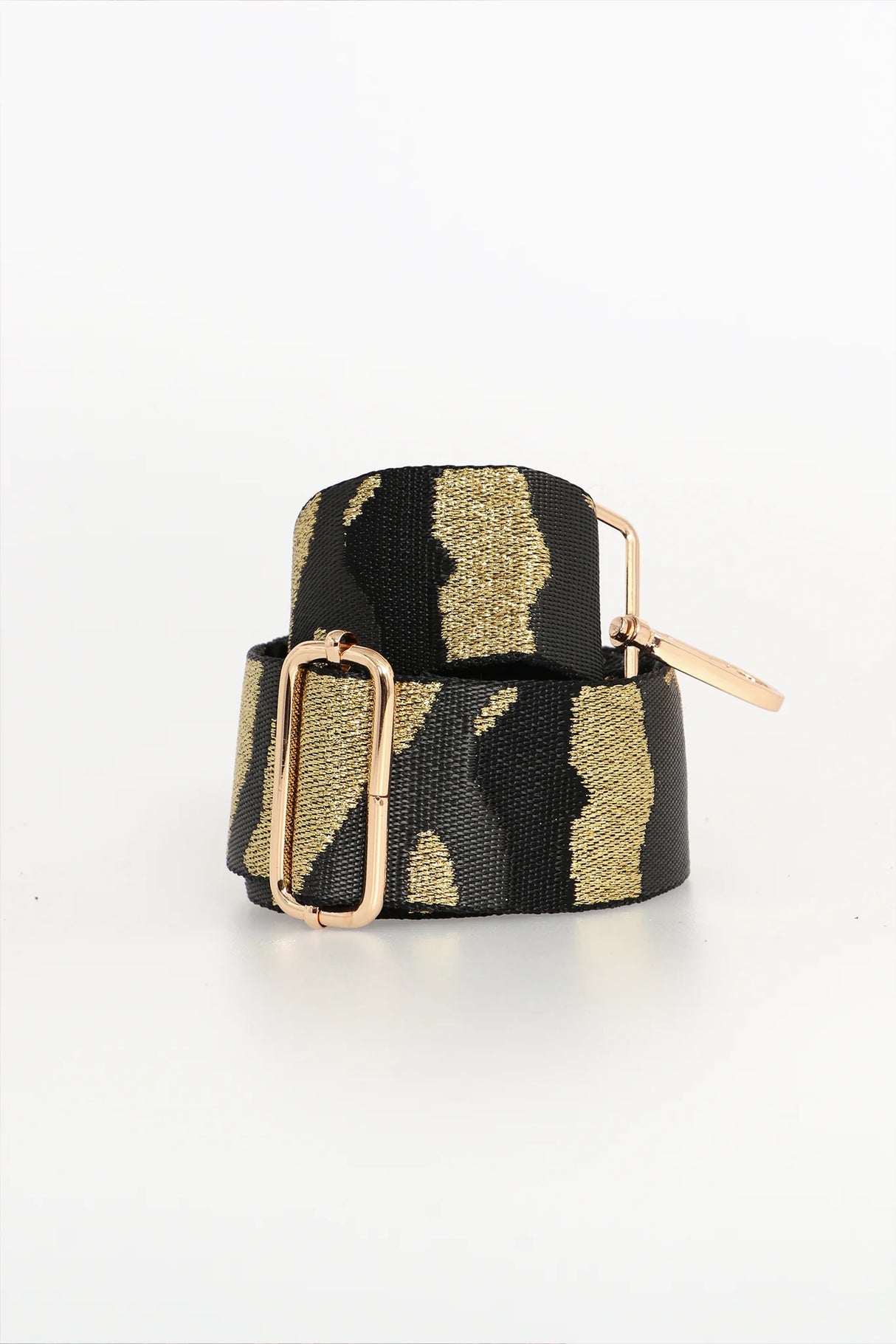 Black Camouflage Glitter Bag Strap