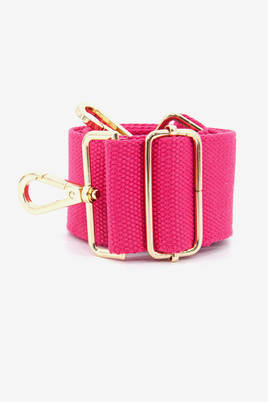 Hot Pink Woven Bag Strap