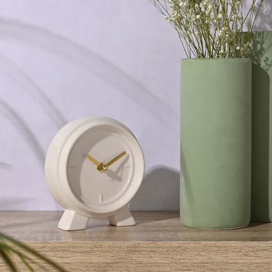 Mantle Clock - Cream