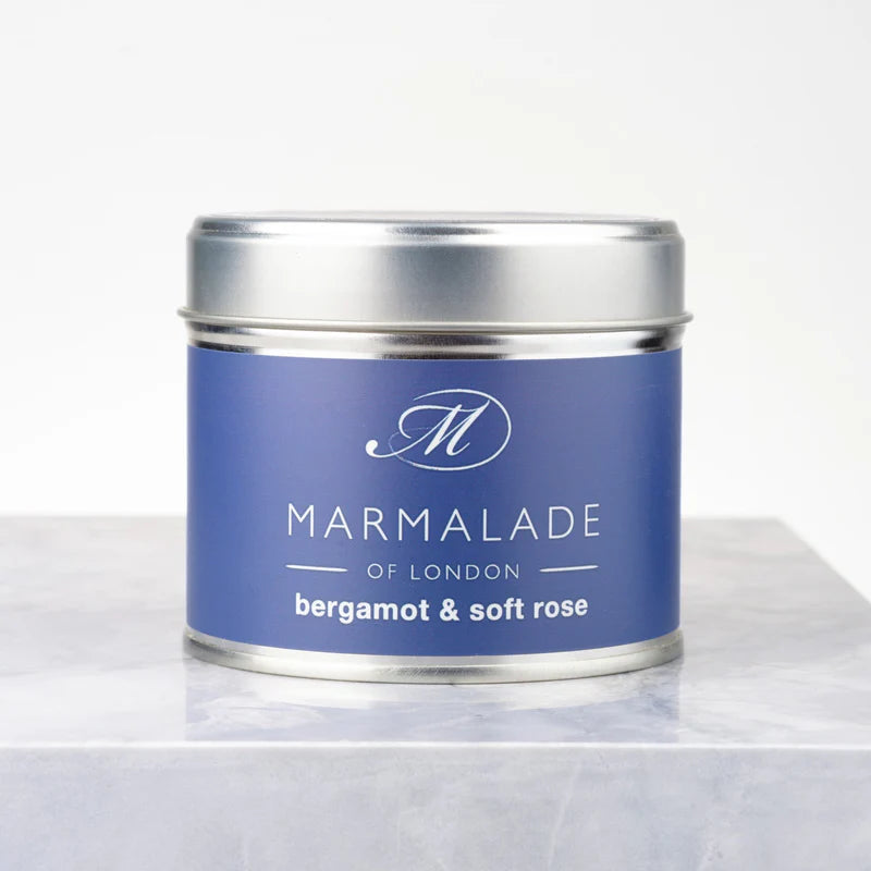 Marmalade Bergamot & Soft Rose Tin Candle - Medium