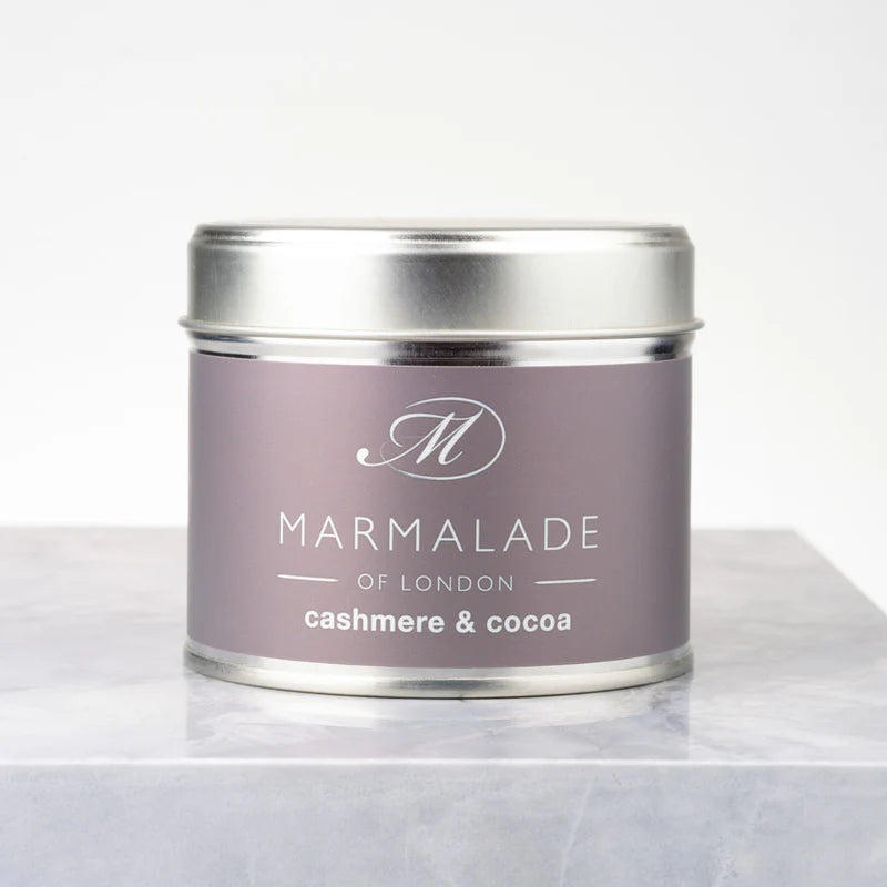 Marmalade Cashmere & Cocoa Tin Candle - Medium