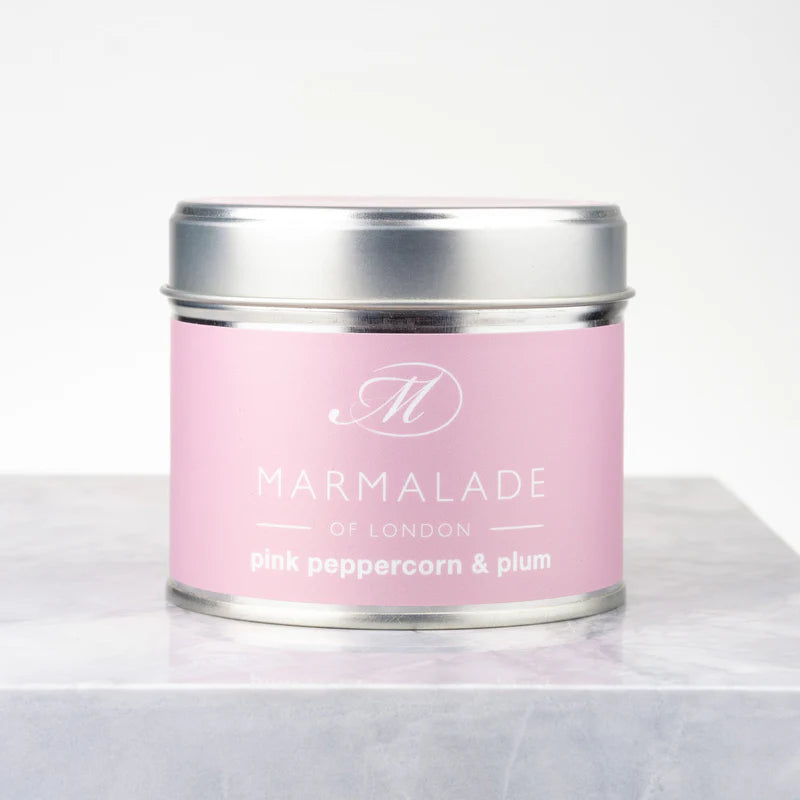 Marmalade Pink Pepper & Plum Tin Candle - Medium