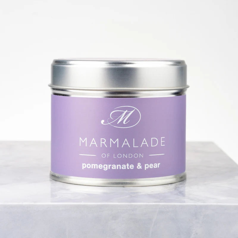 Marmalade Pomegranate & Pear Tin Candle - Medium