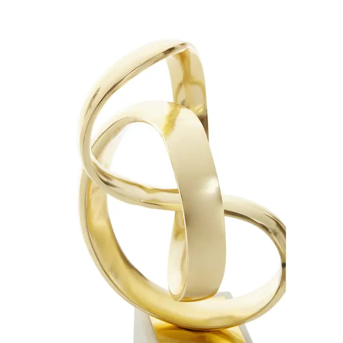 Mirano Gold Finish Knot Sculpture