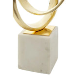 Mirano Gold Finish Knot Sculpture