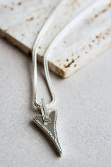 Miss Dee Silver Necklace with Link Heart