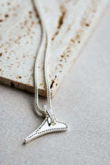 Miss Dee Silver Necklace with Link Heart