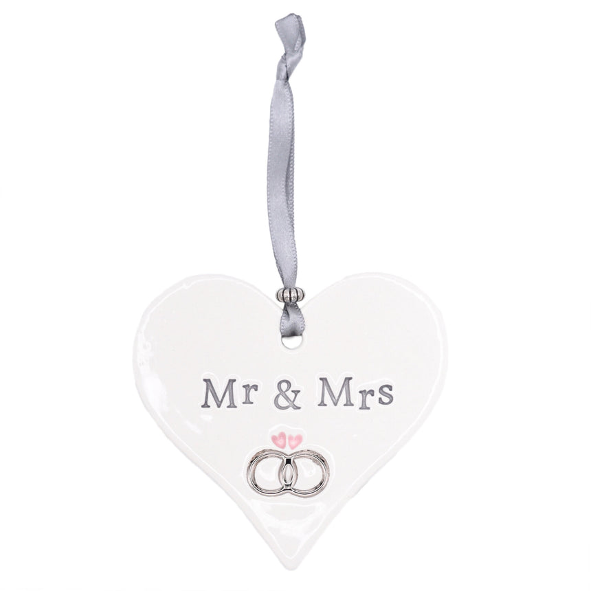 Mr & Mrs Ceramic Heart