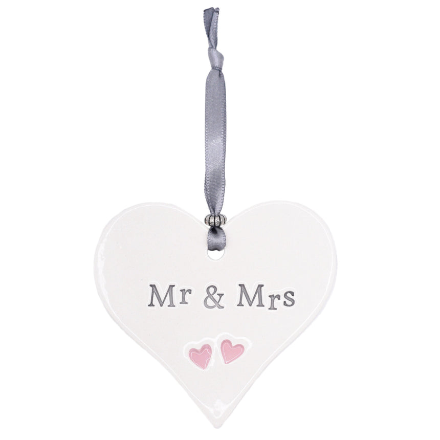 Mr & Mrs Ceramic Heart