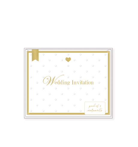 Heart Designs Wedding Invitation Notecards