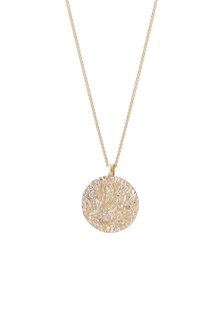 Artic Disc Necklace Silver